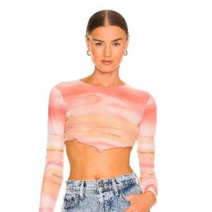 super down miley ombré crop top